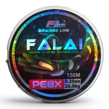 Шоклідер (шнур) FALAI PE8X 150 м 0.25 мм 26,0 кг