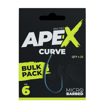 Крючки Ridge Monkey Ape-X Curve Barbed Bulk Pack 25 шт size 6