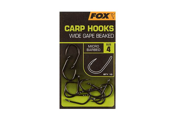 Крючки Fox Carp Hooks Wide Gape №2