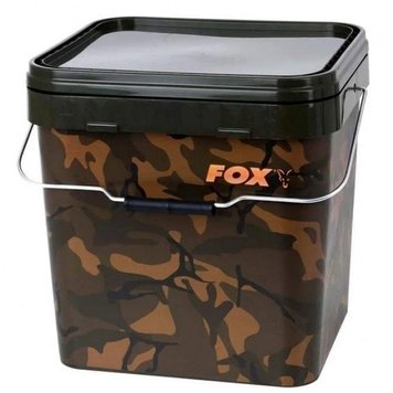 Ведро для прикормки Fox Camo Square Buckets 17 Litre