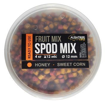 Пеллетс Ready Spod Mix FRUIT MIX Мед-Кукурудза 12 мм Albatros oncarp&reg;